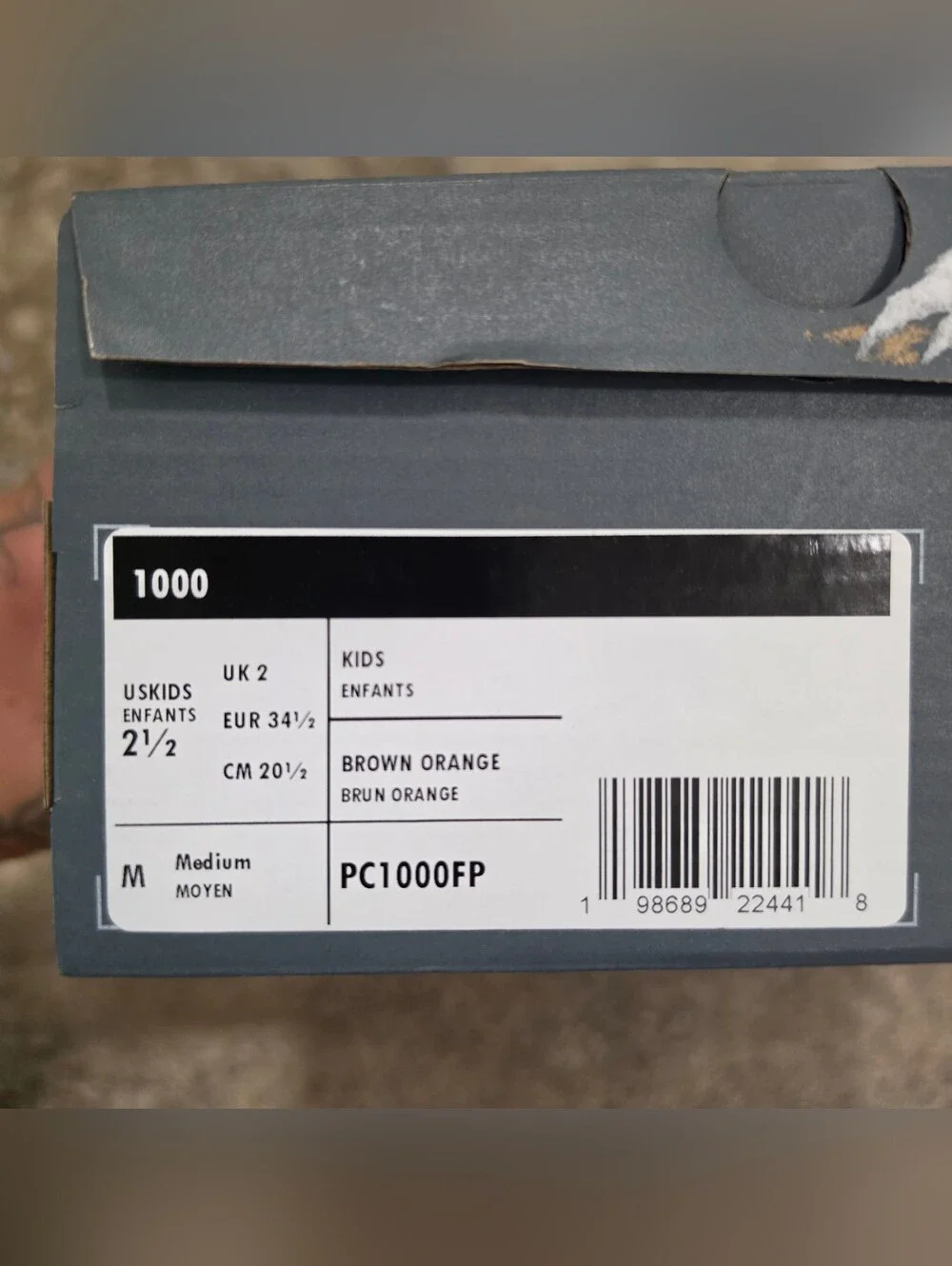 New Balance 1000 Kids Shoe Size 2.5